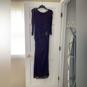 Adrianna Papell Deep Purple Formal Dress